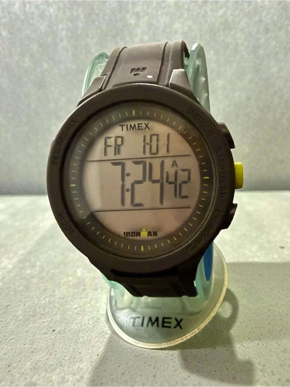 Timex Ironman Digital Watch - Black with Yellow Accent